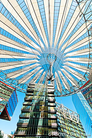 Sony Center Berlin Stock Photo