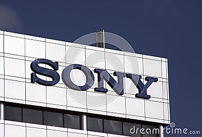 Sony Corporation electronics company Editorial Stock Photo