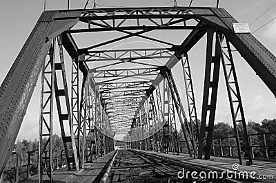 Penny bridge is a monument of architecture of the early 20th century, the city of Petrovsk the Volga region Stock Photo