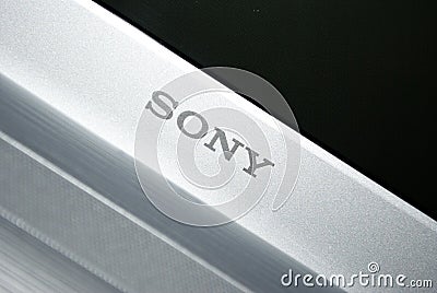 Sony inscription Editorial Stock Photo