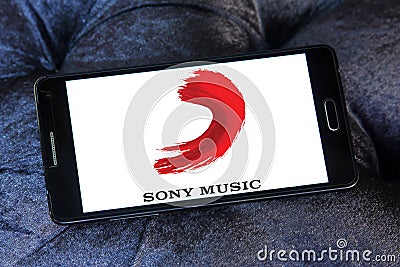 Sony Music Entertainment logo Editorial Stock Photo