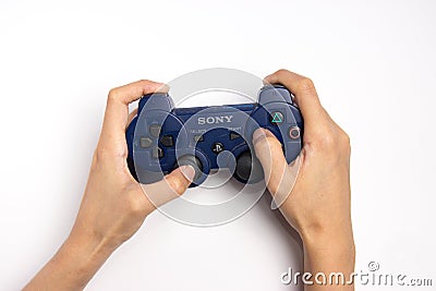Sony Playstation controller Editorial Stock Photo