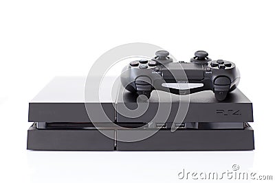 Sony PlayStation 4 game console of the eighth generation Editorial Stock Photo