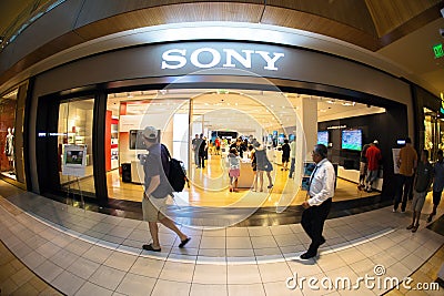 Sony store Editorial Stock Photo