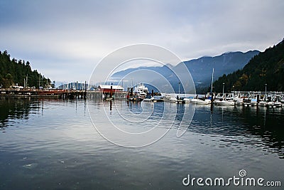 Sooke Harbour marina. Stock Photo