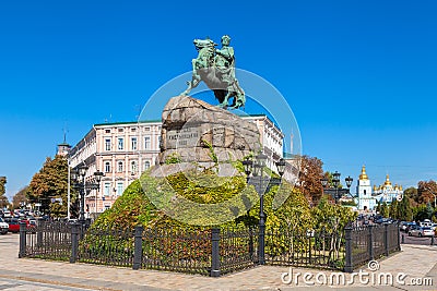 Sophia Square in Kiev, Ukraine. Editorial Stock Photo