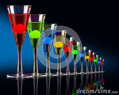 Sophisticated cocktails Stock Photo