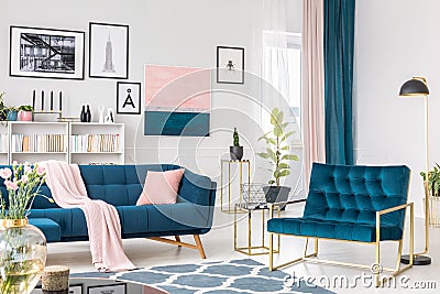 Sophisticated living room interior Stock Photo