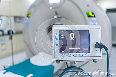 sophisticated of MRI Scanner medical equipments in hospital Stock Photo