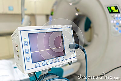 sophisticated of MRI Scanner medical equipments in hospital Stock Photo