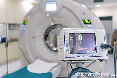 sophisticated of MRI Scanner medical equipments in hospital Stock Photo