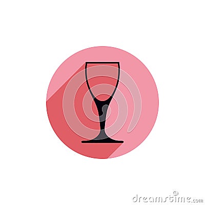 Sophisticated wine goblet, stylish alcohol theme illustration. C Vector Illustration