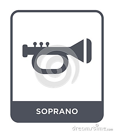 soprano icon in trendy design style. soprano icon isolated on white background. soprano vector icon simple and modern flat symbol Vector Illustration