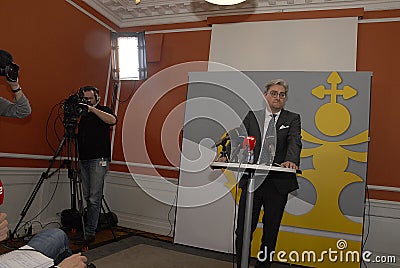 SOREN PIND(Sï¿½REN PIND) MINISTER FOR JUSTICE Editorial Stock Photo