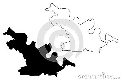 Soroca District Republic of Moldova, Administrative divisions of Moldova map vector illustration, scribble sketch Soroca map Vector Illustration