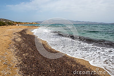 Soros beach on Antiparos Island. Stock Photo