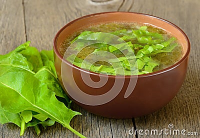 Sorrel soup Stock Photo