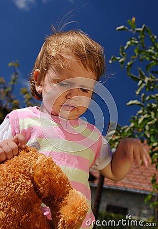 Sorrowful child Stock Photo