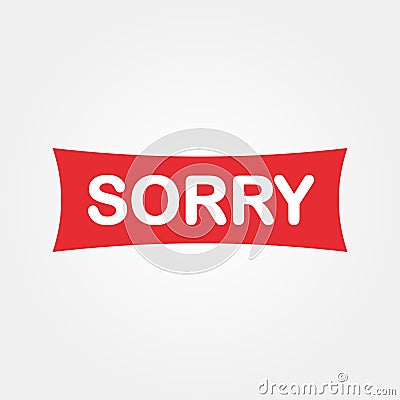 Sorry sign 2 Stock Photo