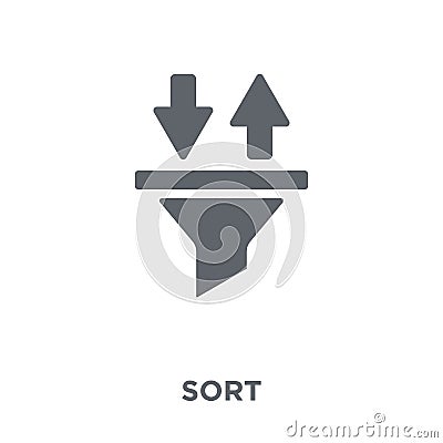 Sort icon from collection. Vector Illustration