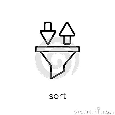 Sort icon from collection. Vector Illustration