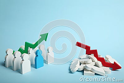 Sorted chaos, order category. Division concept Stock Photo