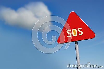 SOS Stock Photo