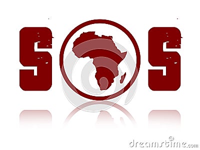 Sos Africa Stock Photo