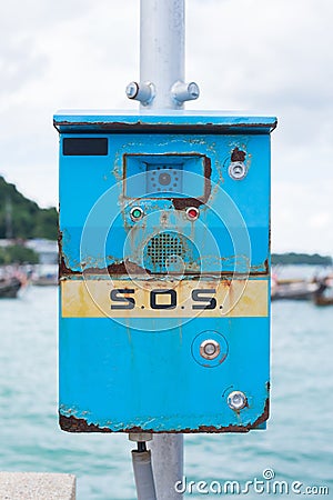 SOS, Emergency SOS telephone Stock Photo