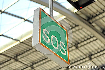 SOS sign Stock Photo