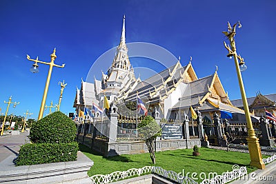 Sothorn temple, Wat Sothorn Thailand Stock Photo