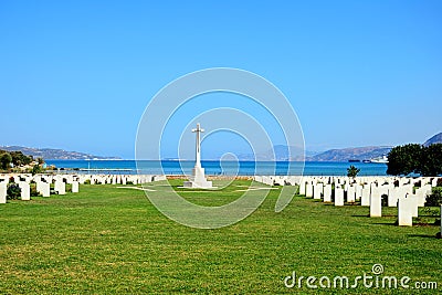 Souda Bay Allied War Cemetery, Crete. Stock Photo