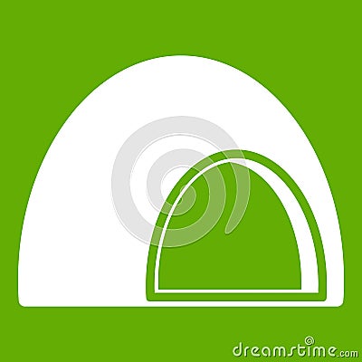 Souffle icon green Vector Illustration