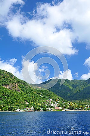 Soufriere, Saint Lucia Stock Photo