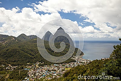 Soufriere, st lucia Stock Photo