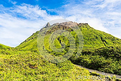 Soufriere volcano Stock Photo