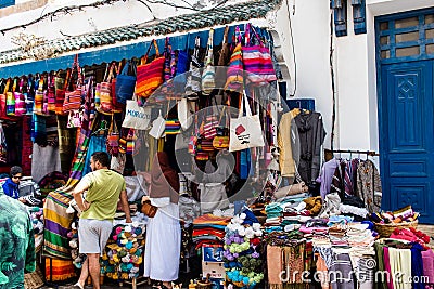 The souk of Essaouira in Morocco Editorial Stock Photo