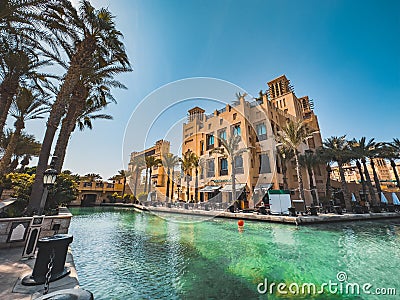 Souk Madinat Jumeirah in Dubai, traditional arabian bazaar market, UAE Editorial Stock Photo