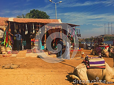 The souks of Nubia Editorial Stock Photo