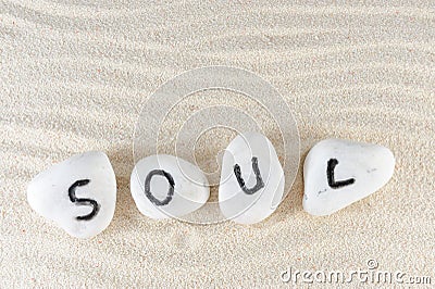 Soul word Stock Photo