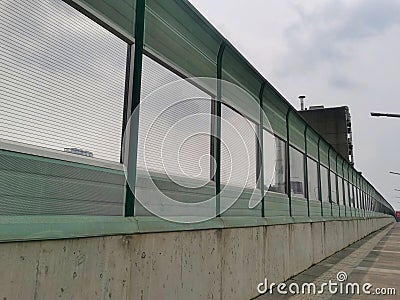 sound absorption screen Stock Photo