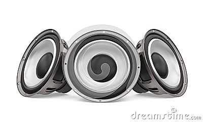 Sound Audio Loudspeakers Isolated Stock Photo