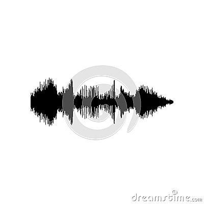 Sound or audio wave Vector Illustration