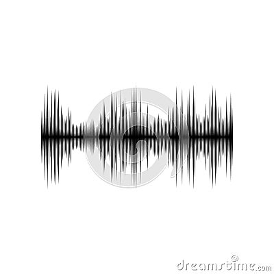 Sound or audio wave Vector Illustration