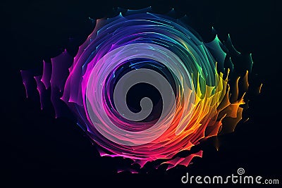 sound cirle concept, AI generated Stock Photo