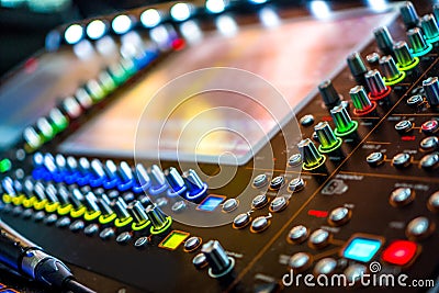 Sound effects soundboard. Stock Photo