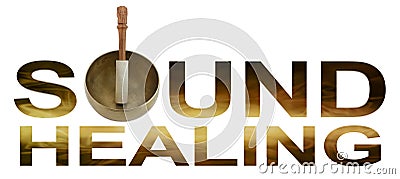 Sound Healing Logo Stock Photo