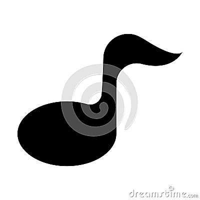 Sound icon isolated on black. Film tape symbol suitable for graphic designers and websites on a white background Vector Illustration