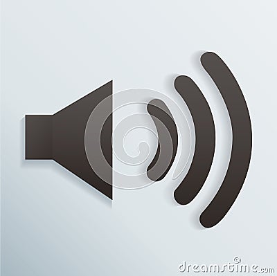 Sound icon vector illustration Vector Illustration