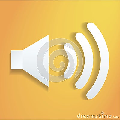 Sound icon vector illustration Vector Illustration